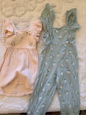 Zara girls Daisy jumpsuit and lightweight dress